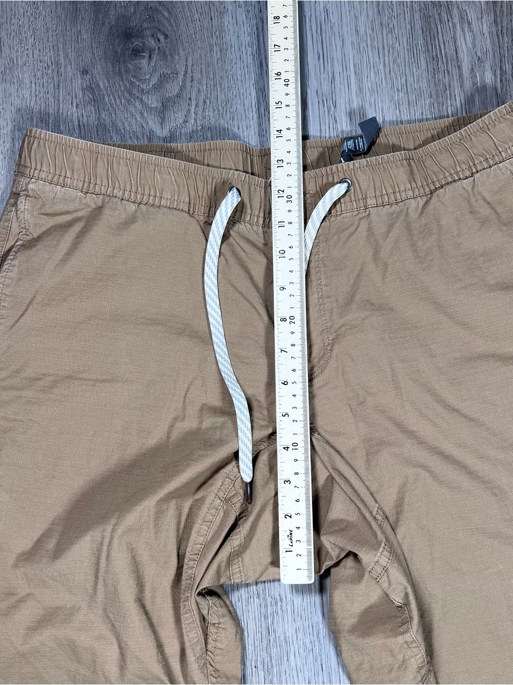 Vuori Ripstop Climber Pant Mens XL Khaki Stretch V412 Drawstring Elastic Waist - Picture 5 of 7